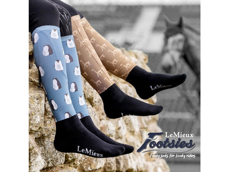 LeMieux Footsies Reitsocken, Zebra - IQ Horse