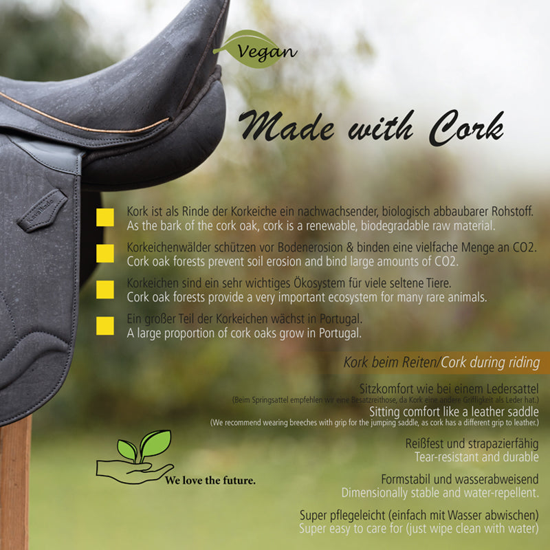 Springsattel Cornelius – veganer Kork