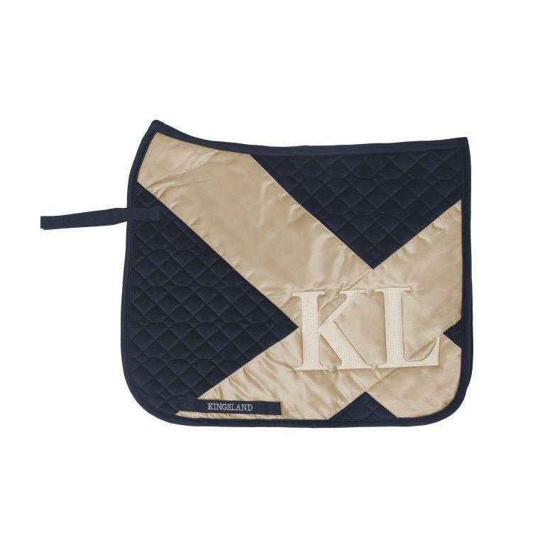 Kingsland KLwylla Samt&Satin Dressur Schabracke, FS2022, navy - IQ Horse