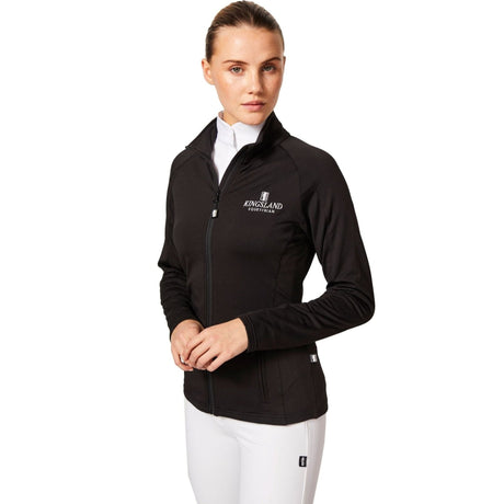 Kingsland Classic Damen Fleecejacke, Helgstrand Classic goes black Edition - IQ Horse