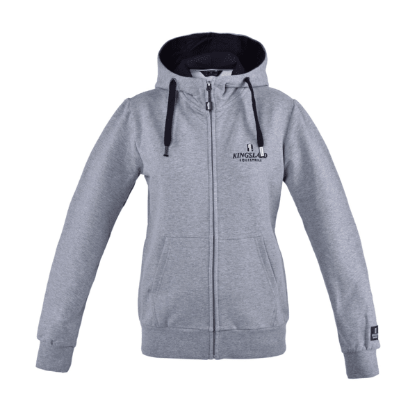 Kingsland Unisex Sweat Jacket, grau - IQ Horse