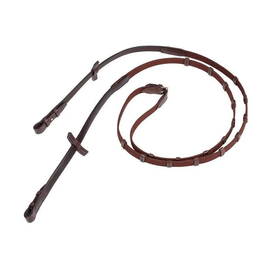 Stübben Gurtzügel schmal mit 9 Lederstegen und Zaumhaken - IQ Horse