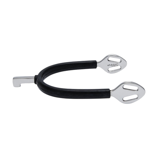 Stübben Steeltec Fine Line Hammersporen, 20 mm, Edelstahl - gummiert - IQ Horse