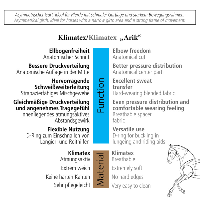 Langgurt Klimatex Arik – ohne Elast