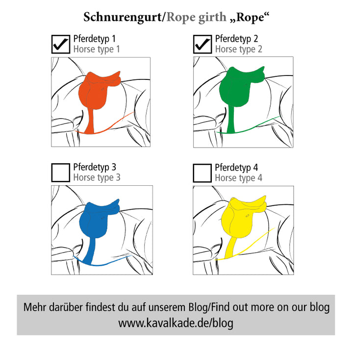 Schnurenkurzgurt Rope schwarz