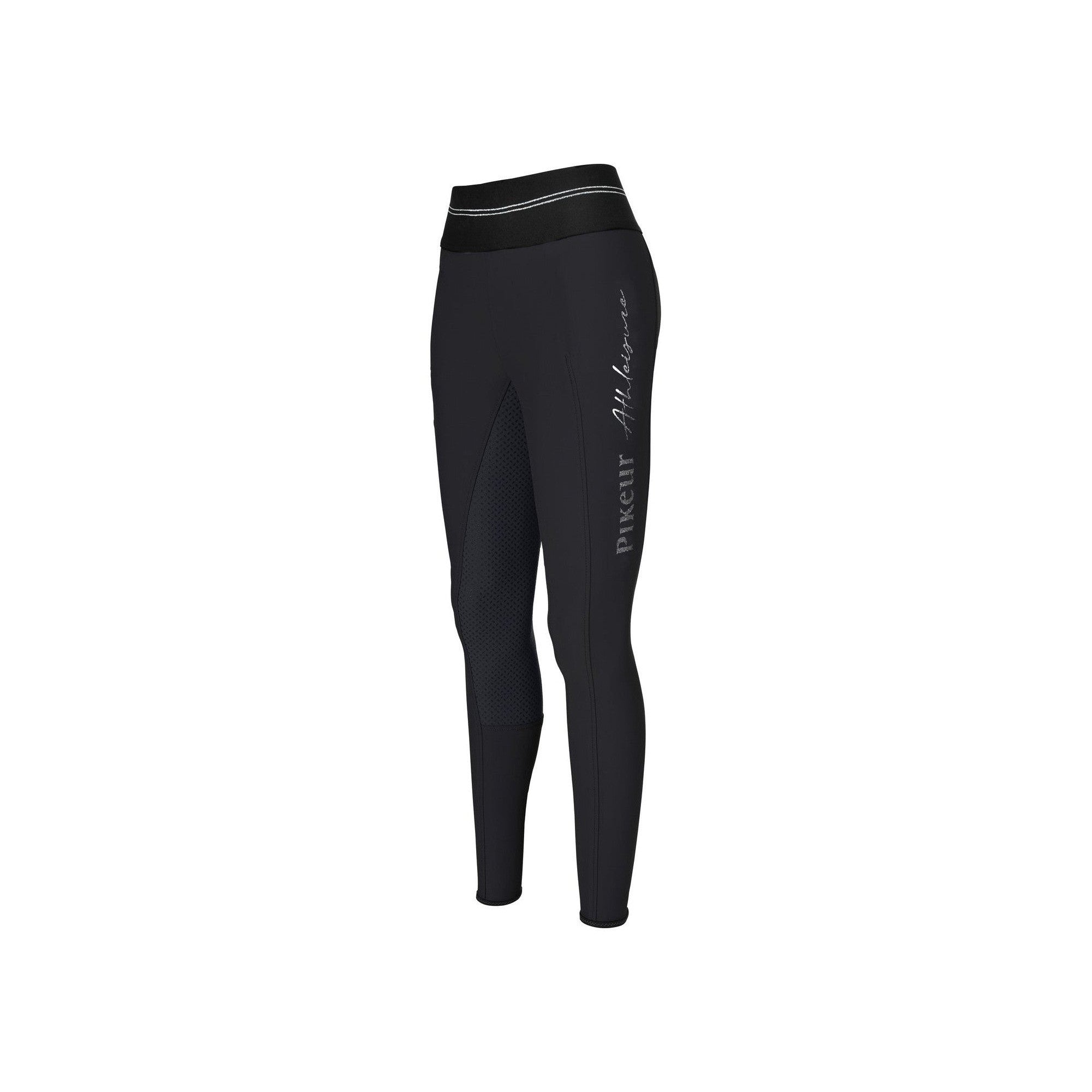 PIKEUR Reithose GIA ATHLEISURE Ganzbesatz Grip, Schwarz - IQ Horse