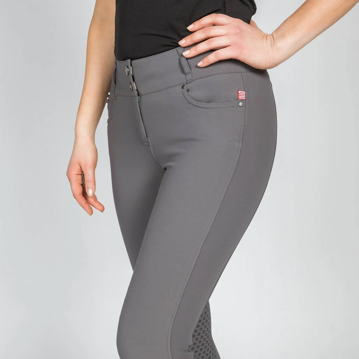 Back on Track Reithose JULIA Full Grip, grau - IQ Horse