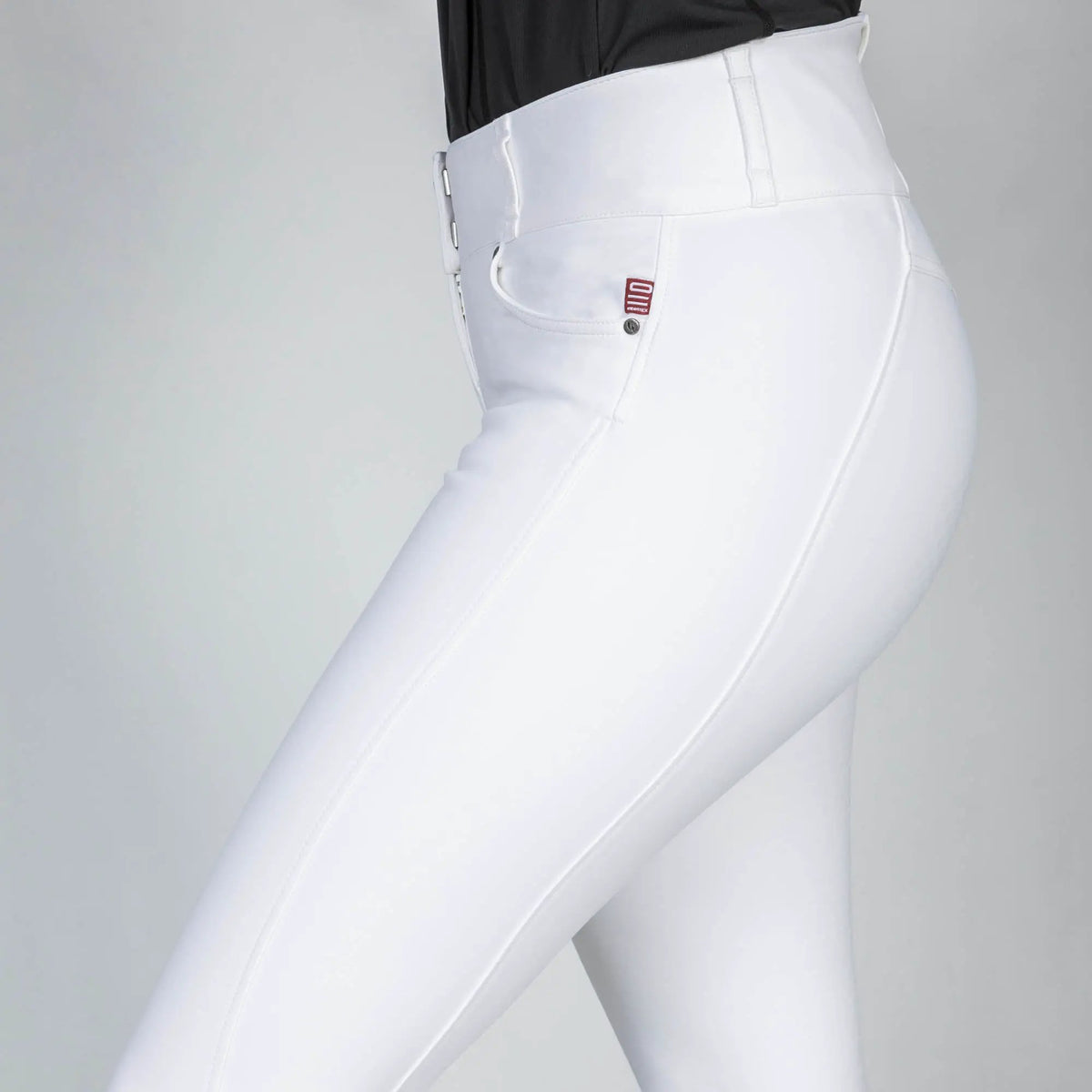 Back on Track Reithose JULIA Full Grip, weiß - IQ Horse