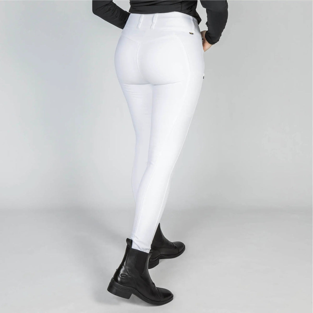 Back on Track Reithose JULIA Full Grip, weiß - IQ Horse