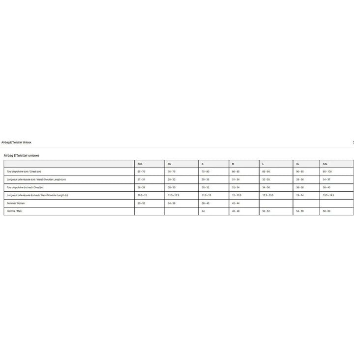 Airbag Weste E-TWIST&