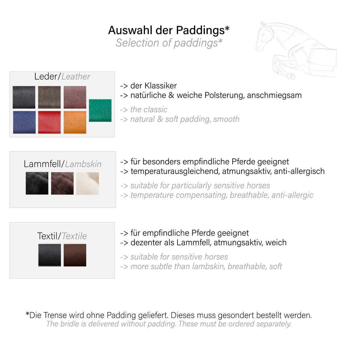 Trense Caliano Via – englisch kombiniert