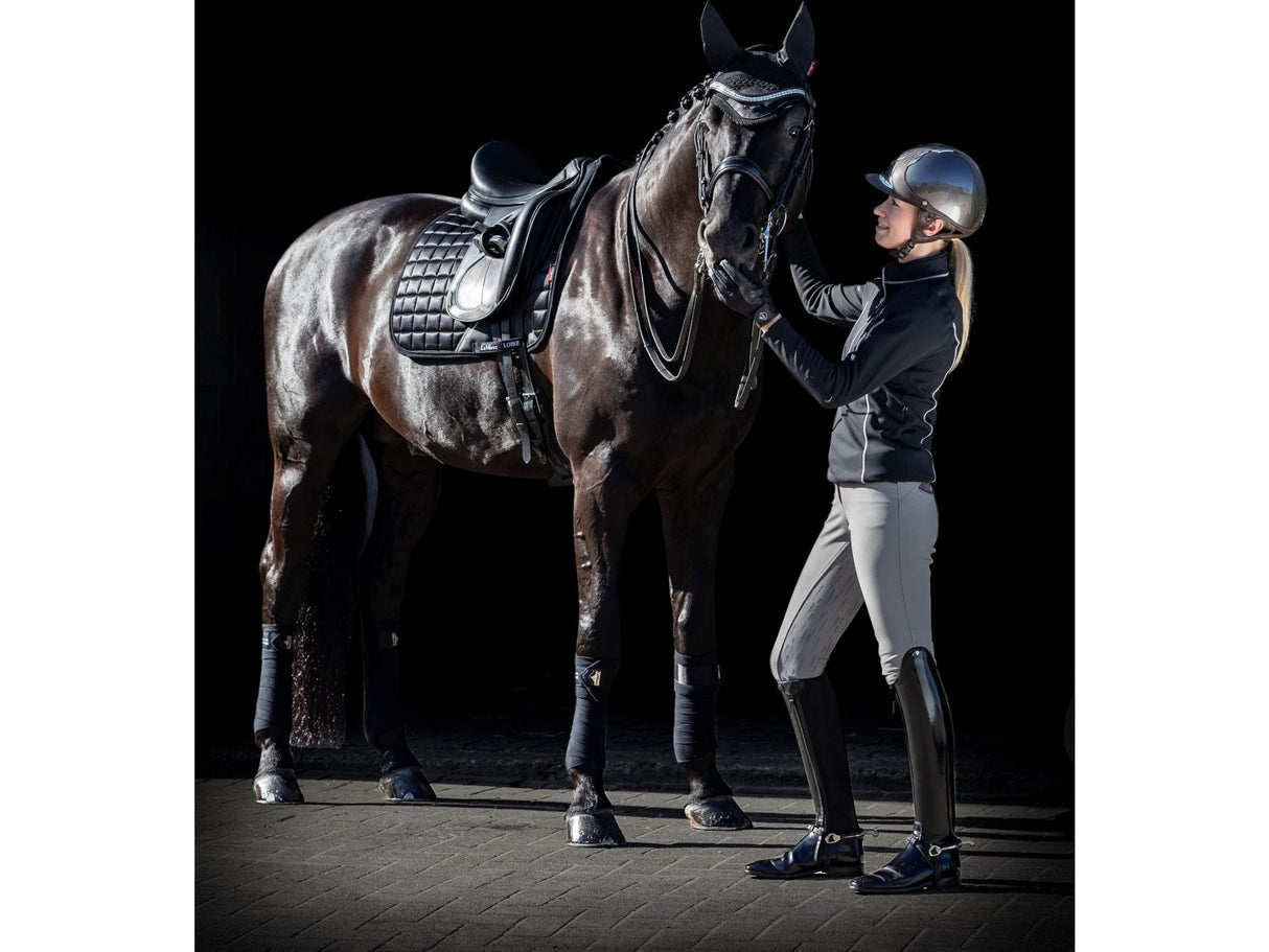 LeMieux Dressurschabracke "Loire klassisch Satin", Black - IQ Horse