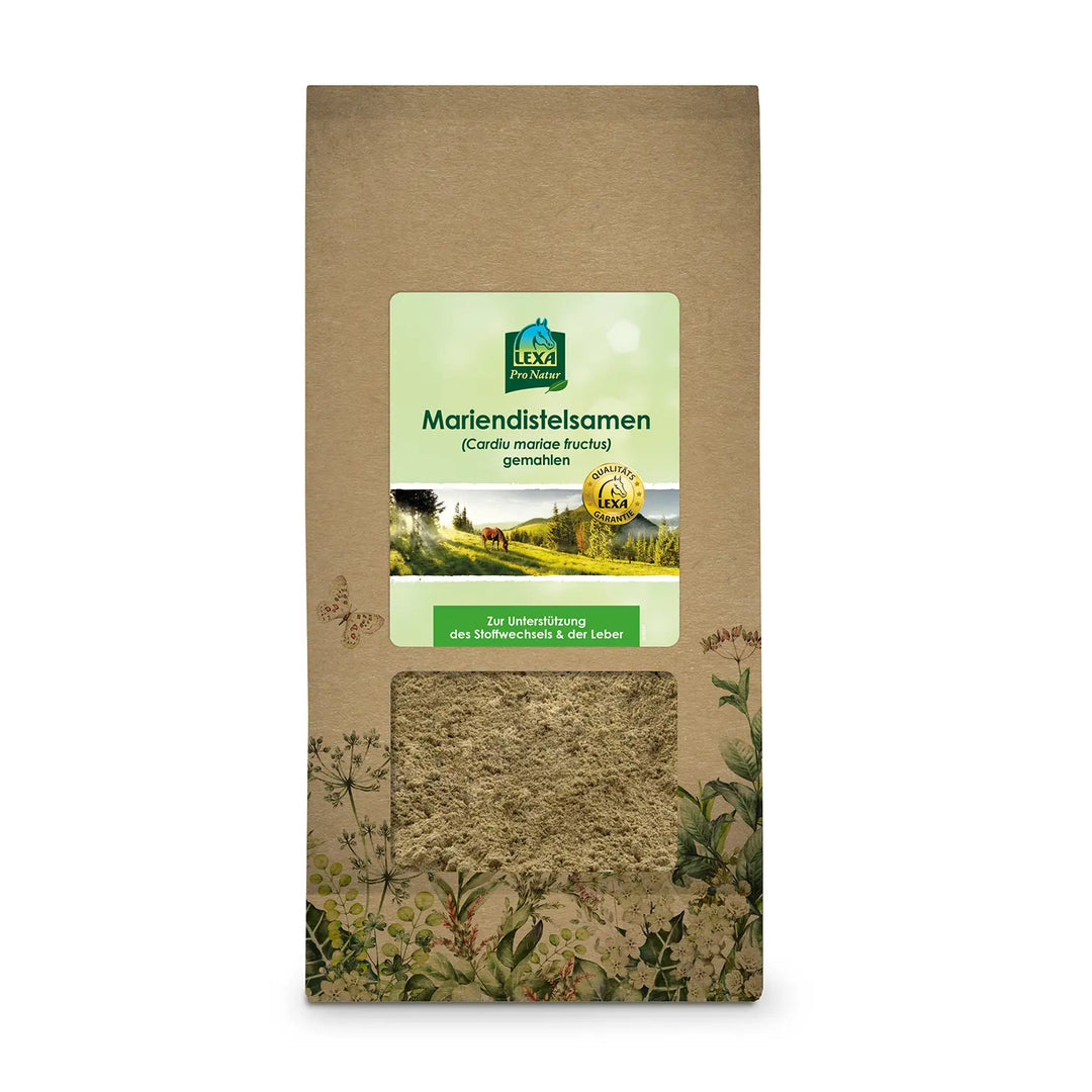 Mariendistelsamen gemahlen – Leber &amp; Stoffwechsel Pferd 1 kg