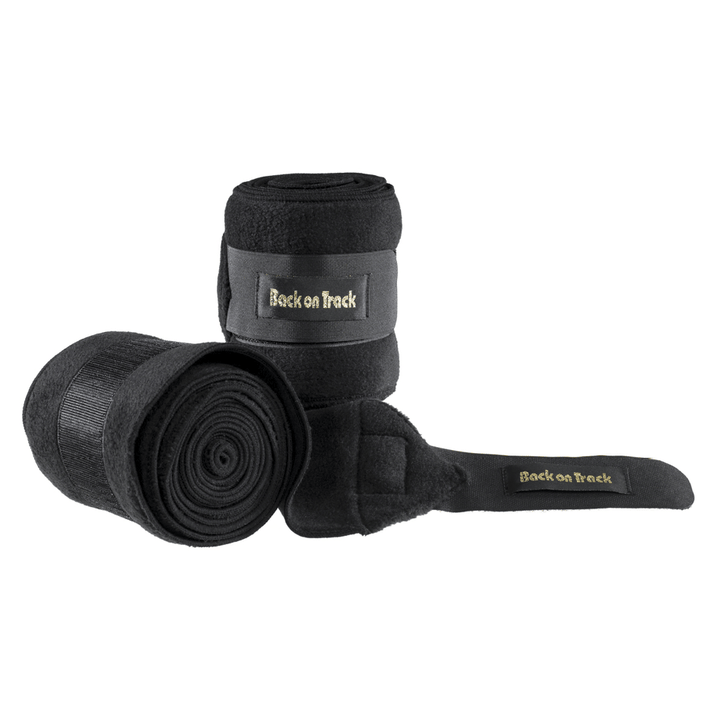Back on Track Fleecebandagen, 2 er Pack, schwarz - IQ Horse