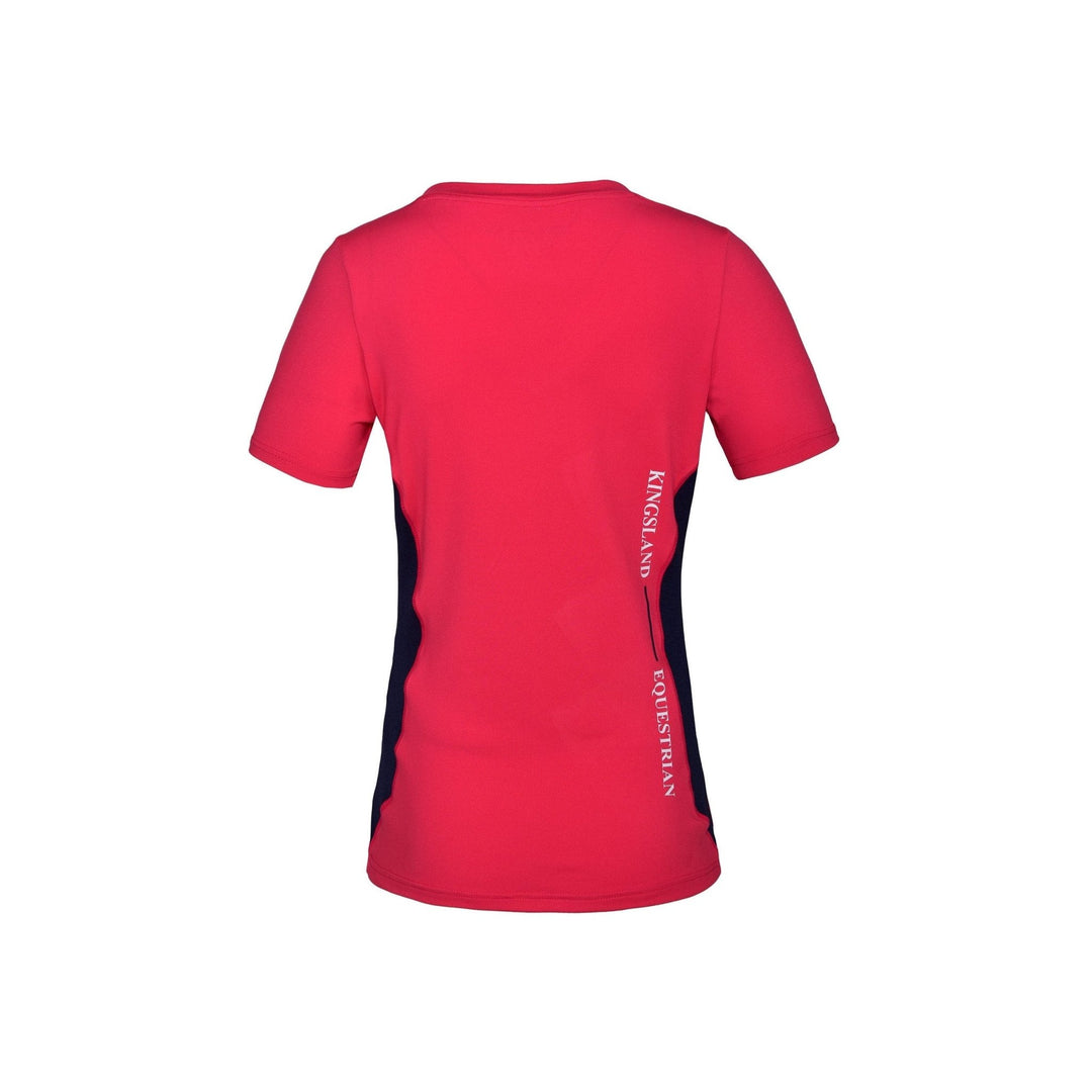 Kingsland KLjaslyn Trainingsshirt mit V-Ausschnitt Damen, Pink/Red - IQ Horse