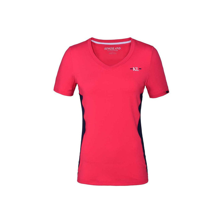 Kingsland KLjaslyn Trainingsshirt mit V-Ausschnitt Damen, Pink/Red - IQ Horse
