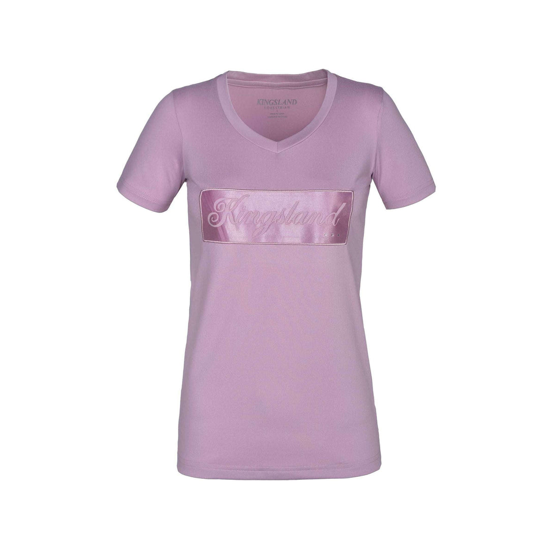 Kingsland KLluna T-Shirt Damen Satin Print, Lilac - IQ Horse