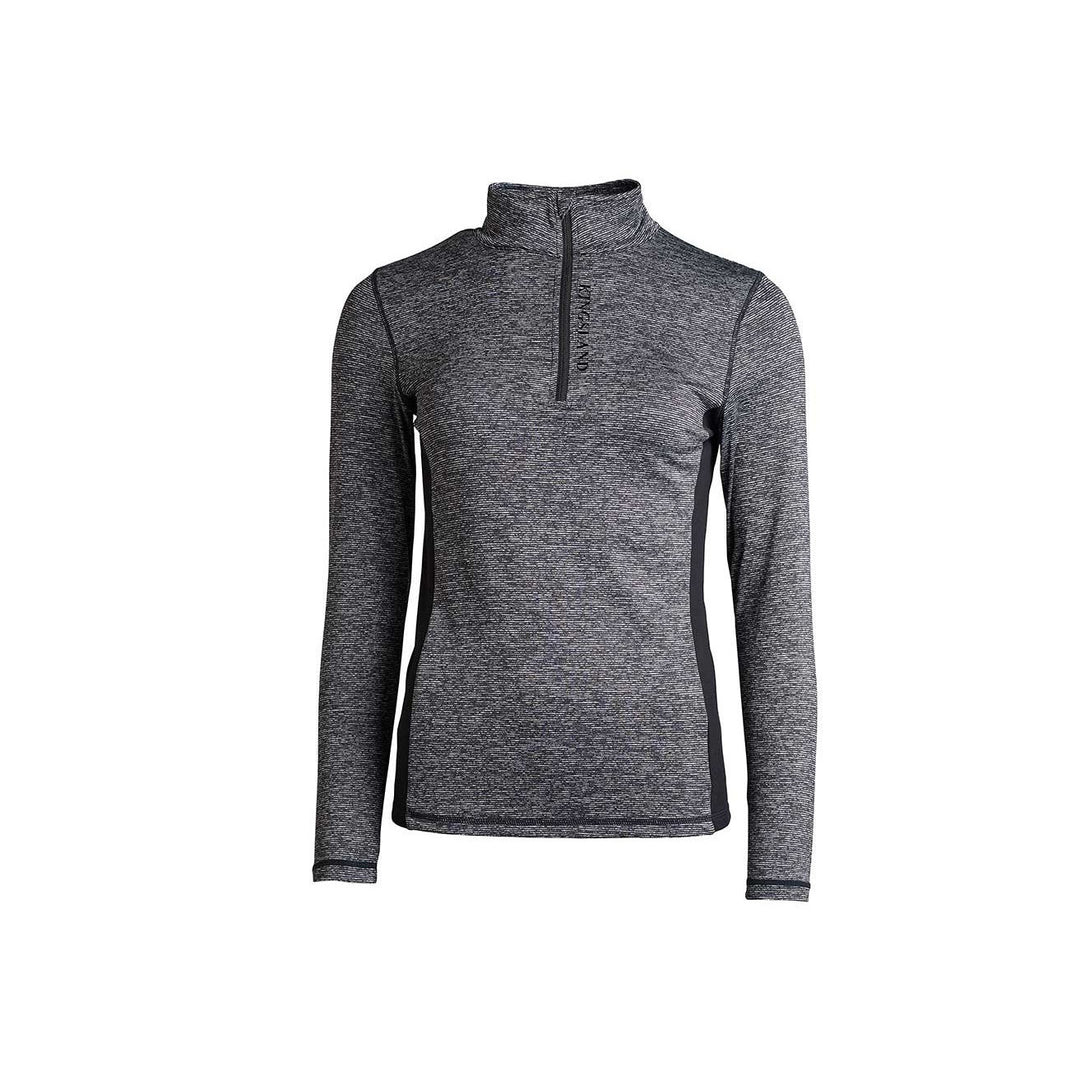 Kingsland KLnia Trainingsshirt mit ½ Reißverschluss für Damen, Charcoal - IQ Horse