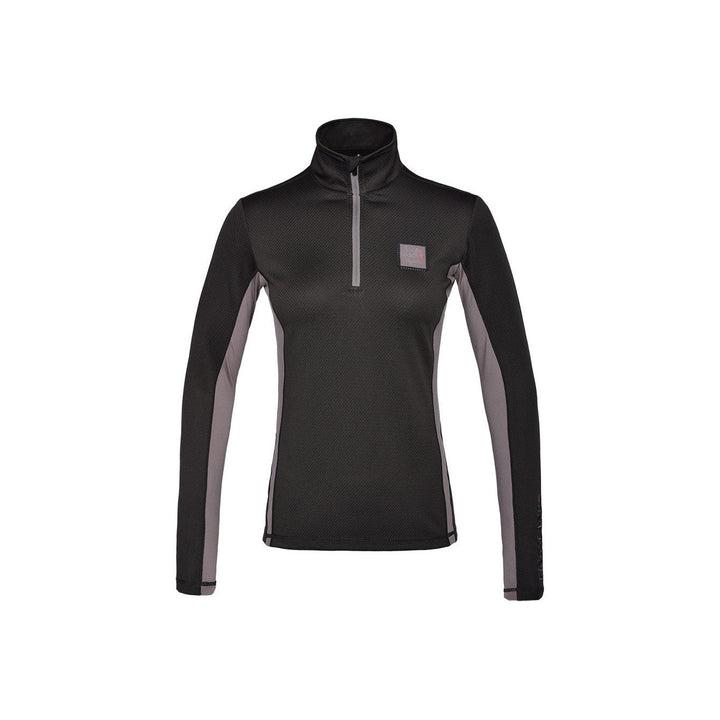 Kingsland KLmaxine Trainingsshirt mit ½ Reißverschluss für Damen, Green Beluga - IQ Horse