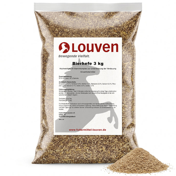 Einzelfutter Bierhefe – mit Biertreber, 3 kg