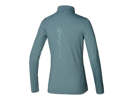 Kingsland KLtenley Trainingsshirt ½ Reißverschluss Damen, Green North Atlantic - IQ Horse