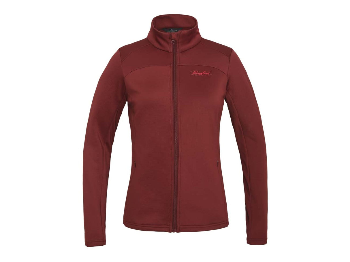 Kingsland KLolyvia Fleecejacke für Damen, FS2022, Burgundy - IQ Horse