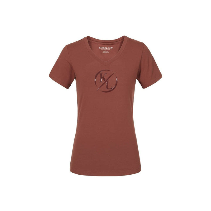 Kingsland KLolania T-Shirt für Damen FS2022, Braun Mahagony - IQ Horse