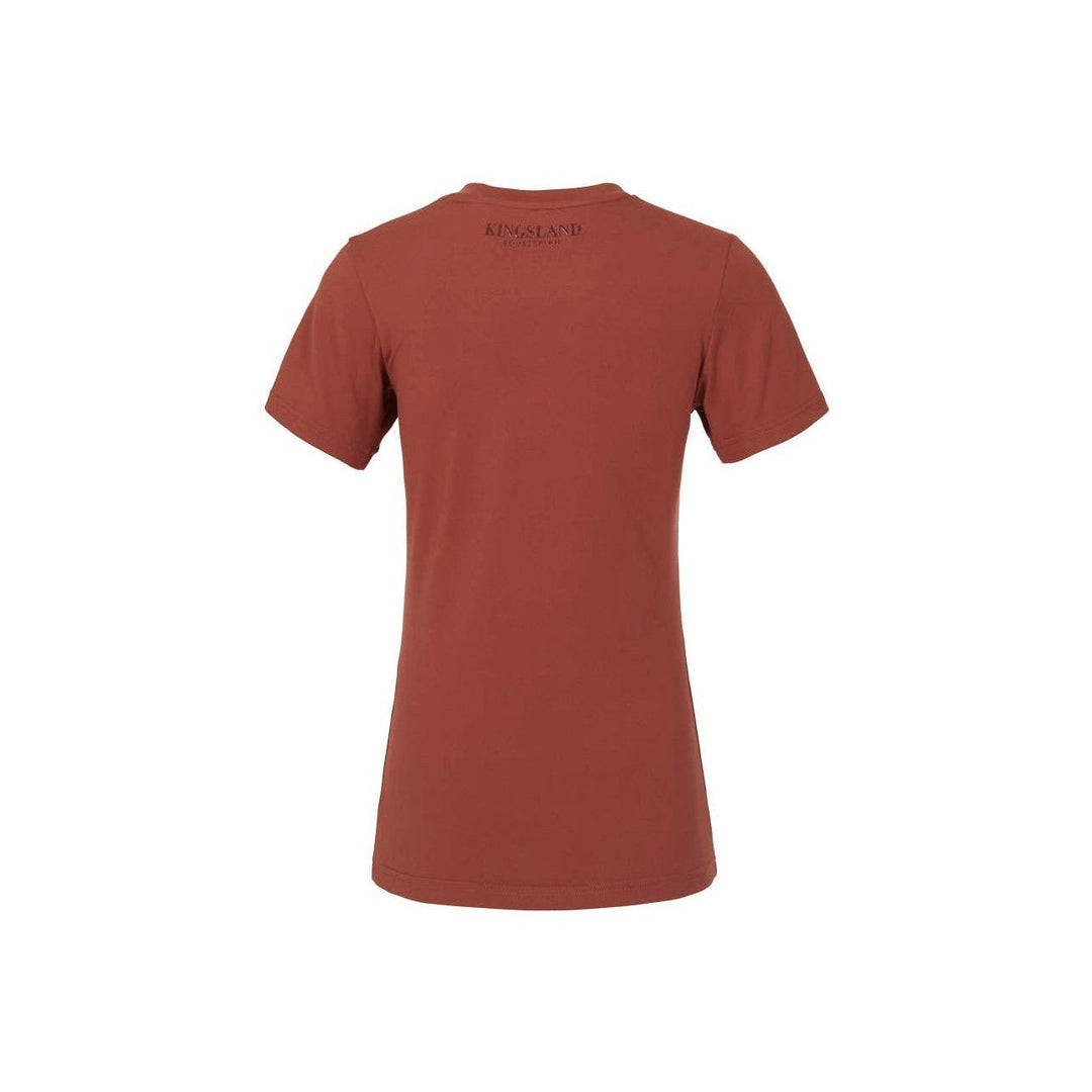 Kingsland KLolania T-Shirt für Damen FS2022, Braun Mahagony - IQ Horse
