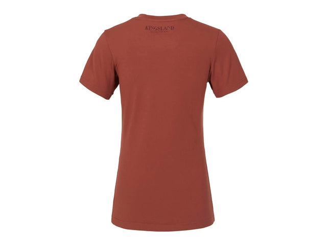 Kingsland KLolania T - Shirt für Damen, FS2022, brown mahogany - IQ Horse