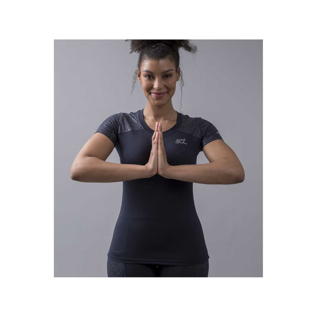 Kingsland KLomaya Trainings/ Yoga T-Shirt für Damen, FS2022, navy - IQ Horse