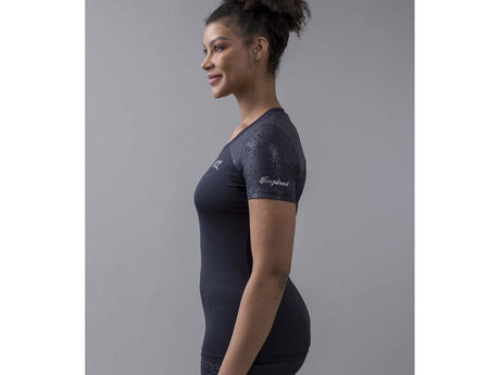 Kingsland KLomaya Trainings/ Yoga T - Shirt für Damen, FS2022, navy - IQ Horse