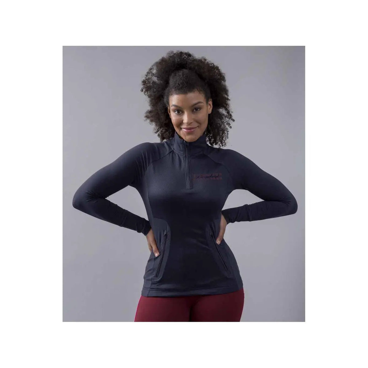 Kingsland KLoksana Damen Funktions - Trainingsshirt, Longsleeve, FS2022, navy - IQ Horse
