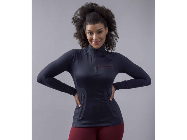 Kingsland KLoksana Damen Funktions - Trainingsshirt, Longsleeve, FS2022, navy - IQ Horse