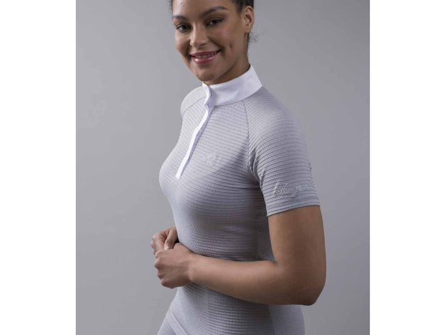 Kingsland KLofelicia Turniershirt für Damen, FS2022, grey sleet - IQ Horse