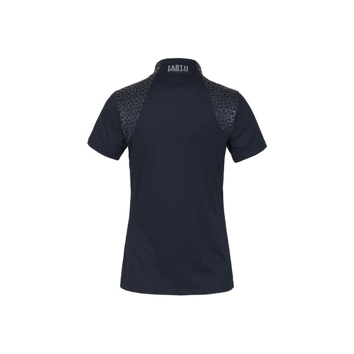 Kingsland KLova recyceltes Trainingsshirt 1/2 Zipper Damen, FS2022, Navy - IQ Horse
