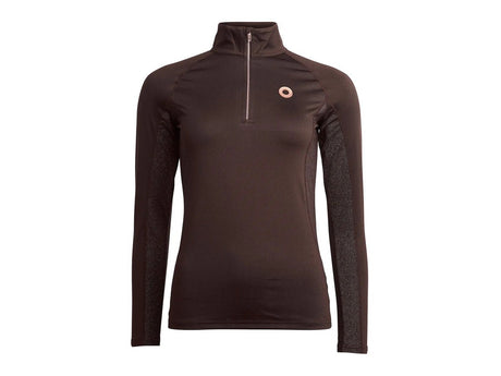 Kingsland Trainingsshirt Damen KLstarla HW22, langarm, brown black coffee - IQ Horse