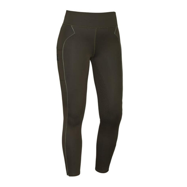 Kingsland Reitleggings Damen KLkattie 3D F - Tec4 HW22, Vollbesatz, green black ink - IQ Horse