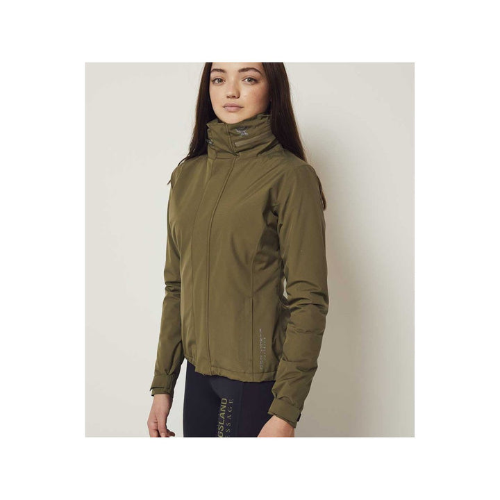 Kingsland KLwinnie Hightech-Regenjacke für Damen, FS2022, Olivgrün - IQ Horse