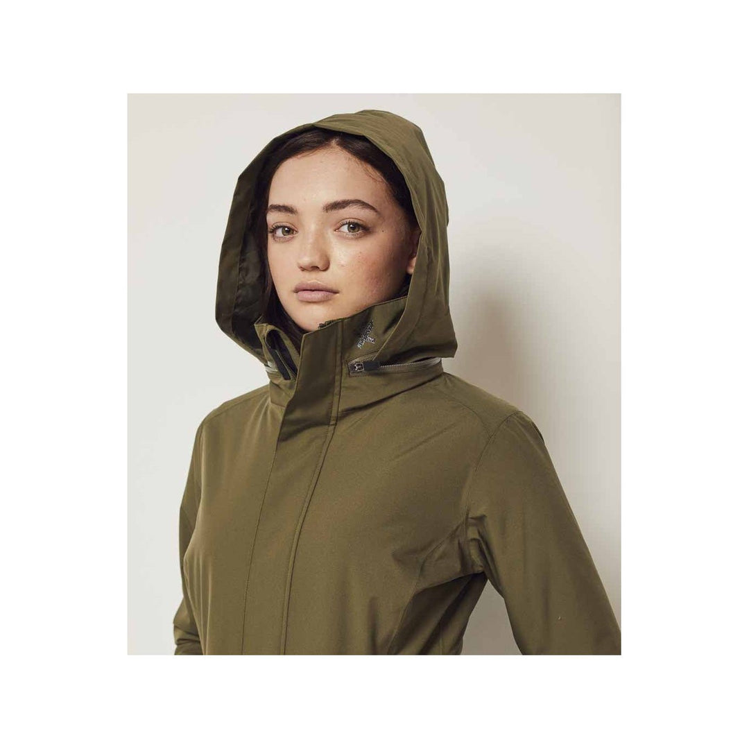 Kingsland KLwinnie Hightech-Regenjacke für Damen, FS2022, Olivgrün - IQ Horse