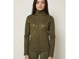 Kingsland KLwestlyn Fleecejacke für Damen, FS2022, gr. olive night - IQ Horse