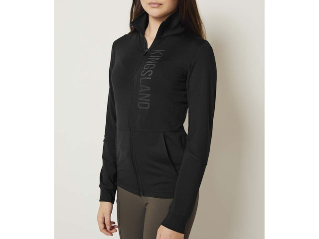 Kingsland KLwinona Fleecejacke für Damen, FS2022, black - IQ Horse