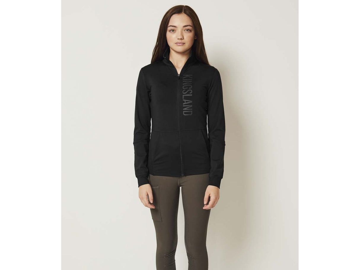 Kingsland KLwinona Fleecejacke für Damen, FS2022, black - IQ Horse