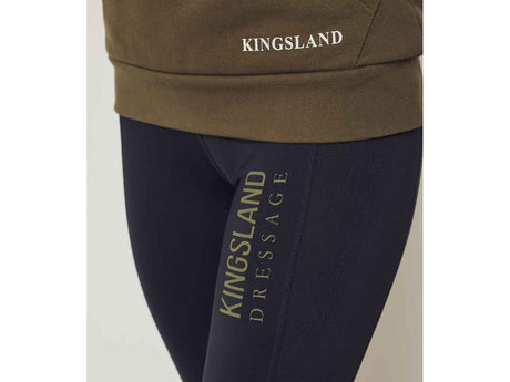 Kingsland KLwilma 1/2 Reißverschluss Sweatshirt für Damen, FS2022, green olive night - IQ Horse