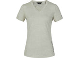 Kingsland KLwaylin T - Shirt mit V - Ausschnitt für Damen, FS2022, beige alm. mi. - IQ Horse