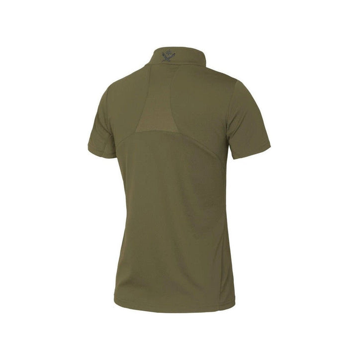 Kingsland KLwilmary 1/2 Zip Kurzarm Trainings Shirt für Damen, Green Olive Night - IQ Horse