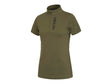 Kingsland KLwilmary 1/2 Zip Kurzarm Trainings Shirt für Damen, Green Olive Night - IQ Horse