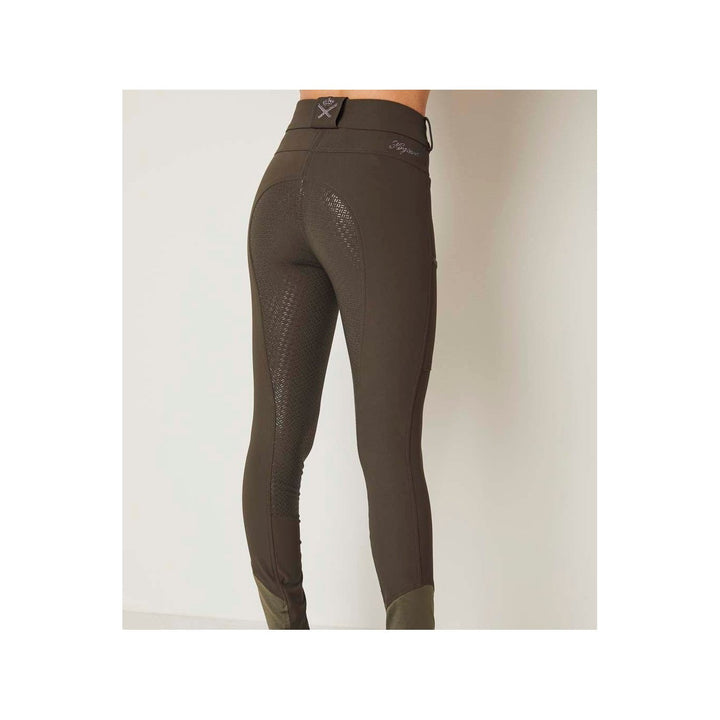 Kingsland Damen Reithose KL Kaya F-Tec6 Full-Grip, High-Waist, FS2022, Green Olive Night - IQ Horse