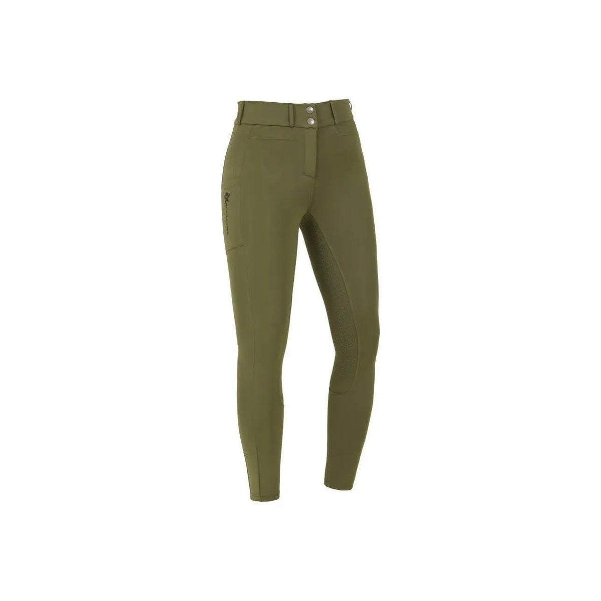 Kingsland Damen Reithose KL Kaya F - Tec6 Full - Grip, High - Waist, FS2022, Green Olive Night - IQ Horse