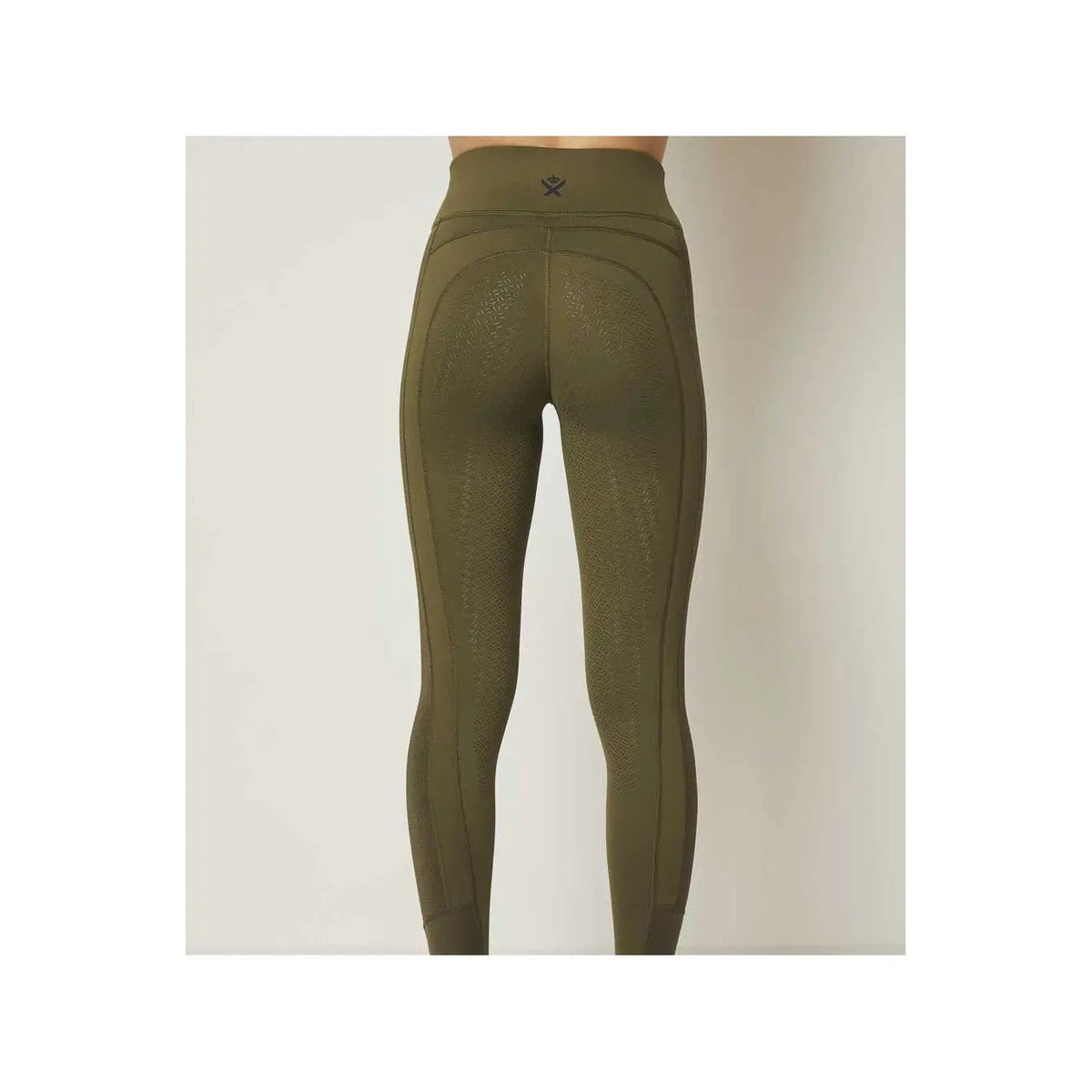 Kingsland Damen Reithose KLkarina FTec6 Full - Grip, FS2022, kompression Effect, Green Olive Night - IQ Horse