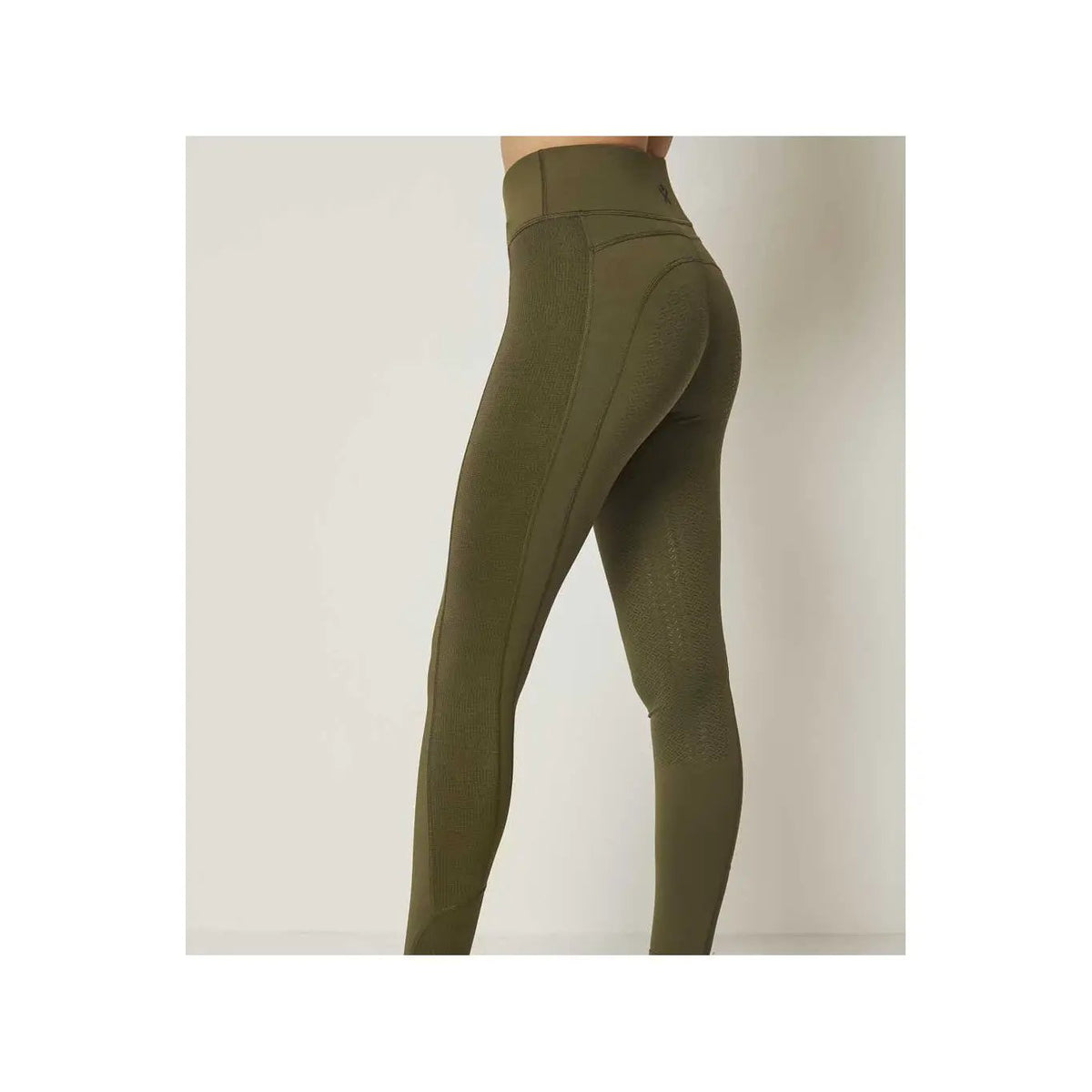 Kingsland Damen Reithose KLkarina FTec6 Full - Grip, FS2022, kompression Effect, Green Olive Night - IQ Horse